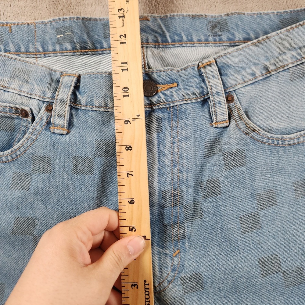 Levis 511 Strong Mens size 36x30 Checkered Print Denim Jeans 5 Pocket - Picture 9 of 12